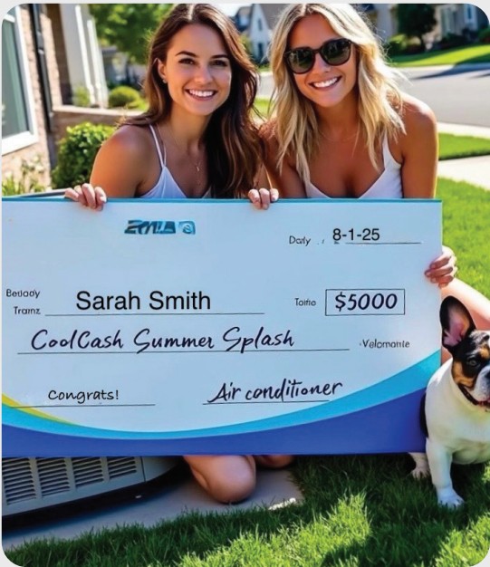 Cool Cash Summer Splash $5,000 giveaway with Cool Breeze 1250 Heating & Cooling, Inc.!